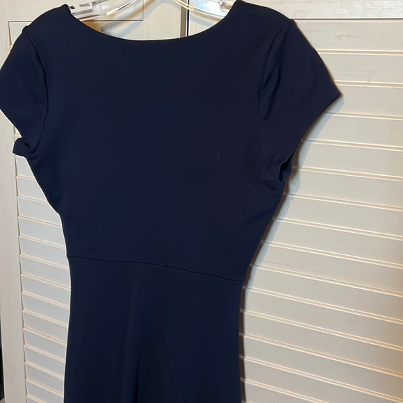 Susana Monaco dark navy blue wrap dress size medium - Picture 4 of 5